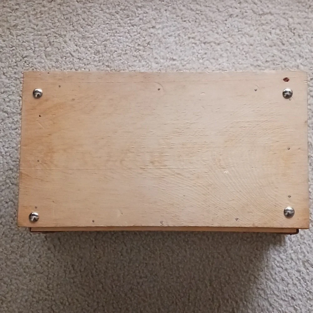 Vintage Handcrafted Small Jewelry Box/Chest